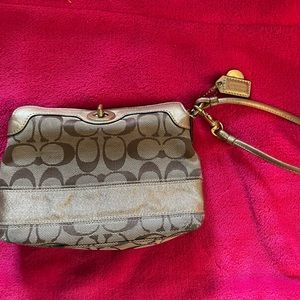 Vintage coach wristlet